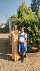 International Chinthana Mathematics Competition 2022-23 was held..Miss Krisha Kangralkar has secured 1st National Rank.